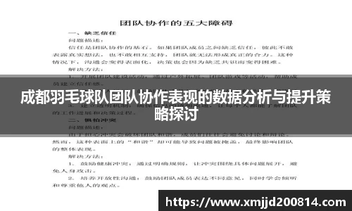 成都羽毛球队团队协作表现的数据分析与提升策略探讨